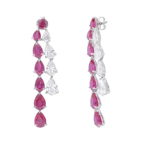 Bông Tai Bạc SV925 đính Gioialite Calista 05WCZOR5692