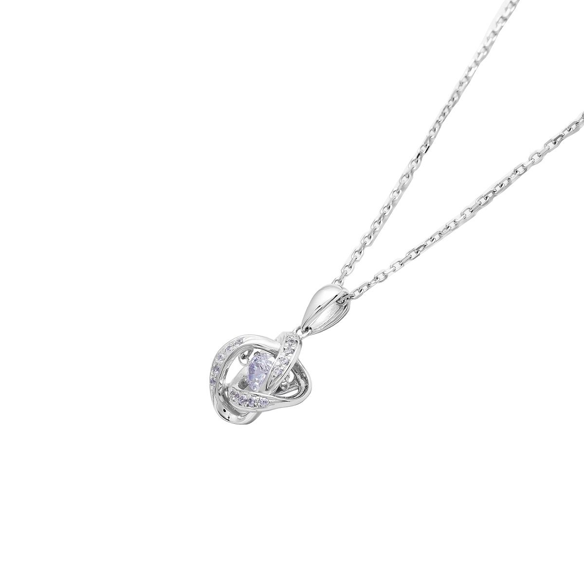  Mặt Dây Dancing Stone Vàng K10WG đính CZ Calista 10WCZCZM60026 