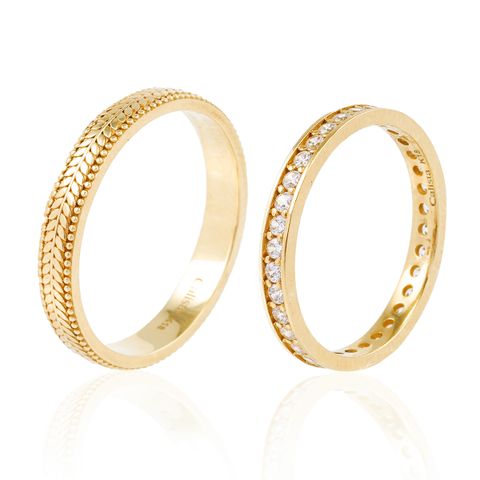 Nhẫn Cưới Vàng K18YG Calista 18Y0000N00439.2