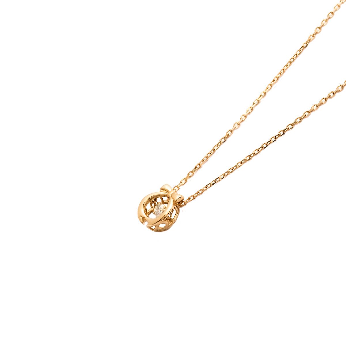  Dây Liền Mặt Dancing Stone Vàng K14YG đính Kim cương Calista ADPD/NK00357.1 