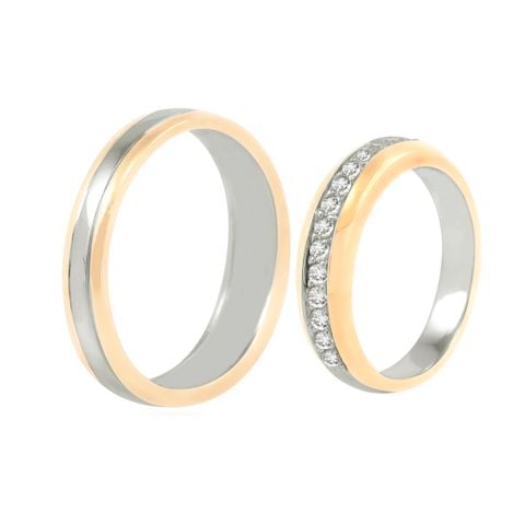 Nhẫn Cưới Vàng K14WG/YG Calista AERG80151