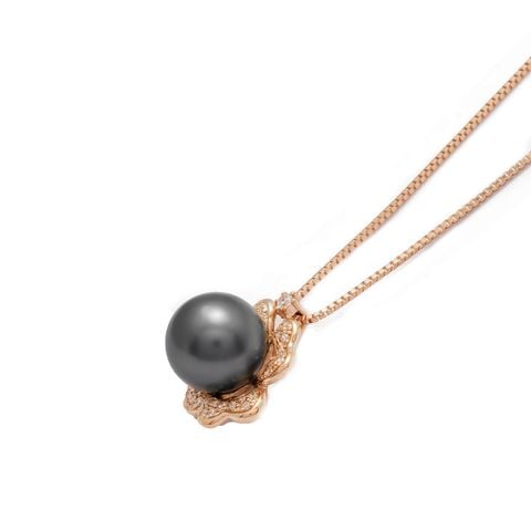 Mặt Dây Vàng K18YG đính Ngọc trai Tahiti Calista AIJPD00177