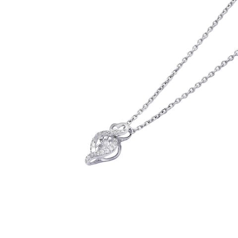 Mặt Dây Dancing Stone Vàng K14WG đính CZ Calista EPD80009