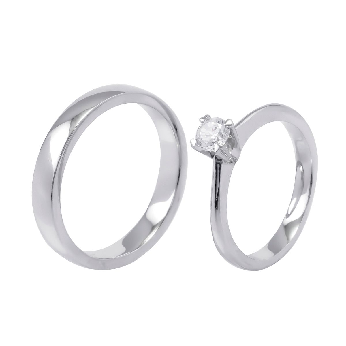  Nhẫn Cưới Vàng K14WG Calista IERG06387 