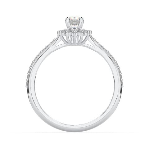 Nhẫn Bạch kim PT900 đính kim cương Calista 90WDDDDN90022