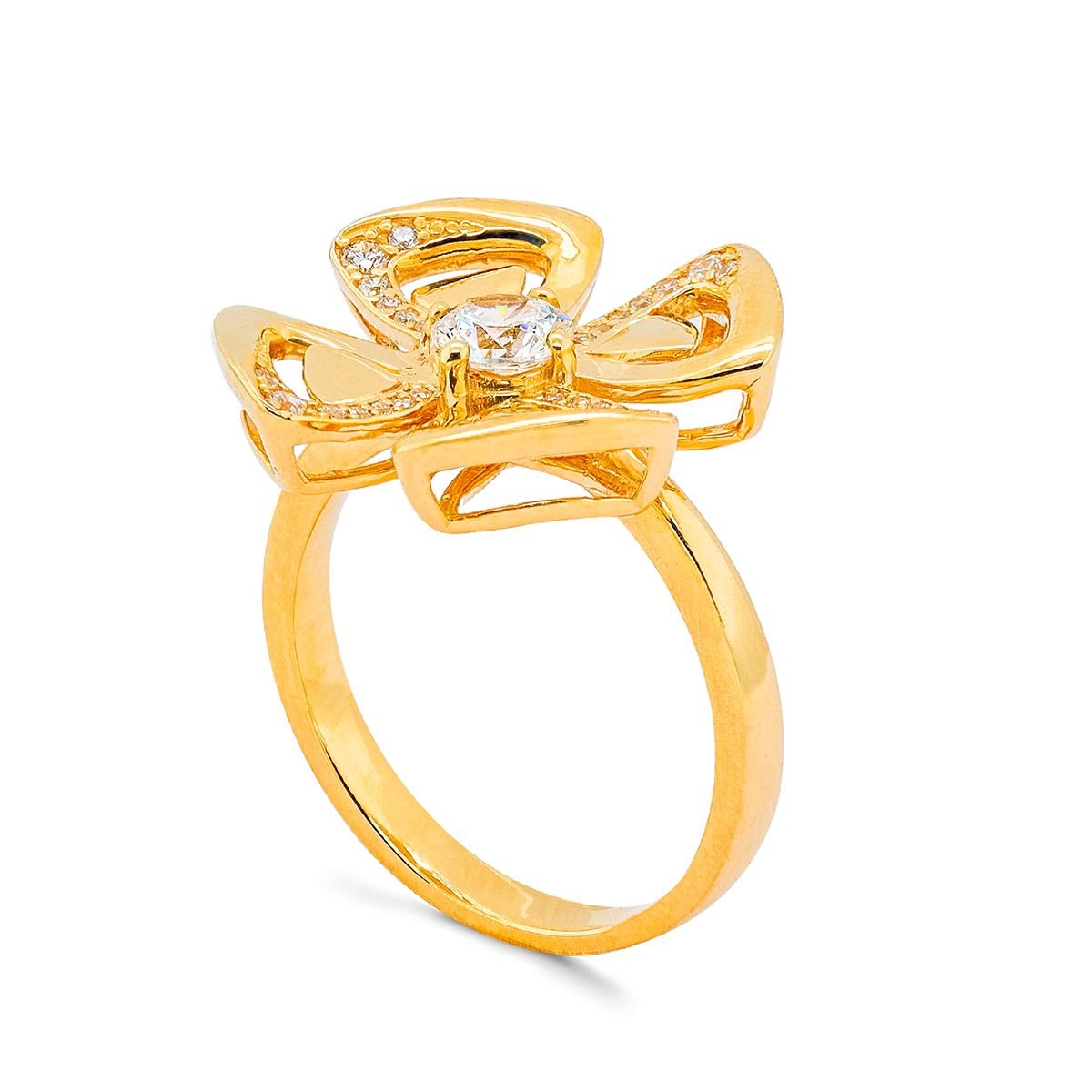  Nhẫn Vàng K14YG đính CZ Calista ADRG00199 
