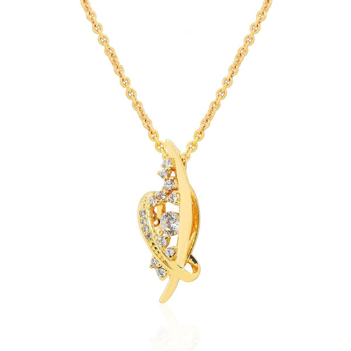  Mặt Dây Dancing Stone Vàng K18YG đính CZ Calista GPD60076 