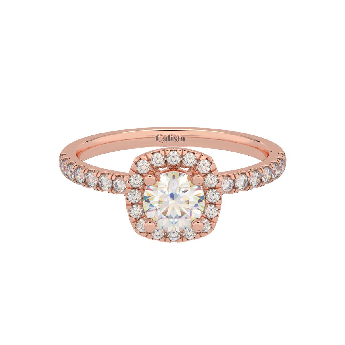  Nhẫn Vàng K14PG đính CZ Calista 14RCZCZN90035 