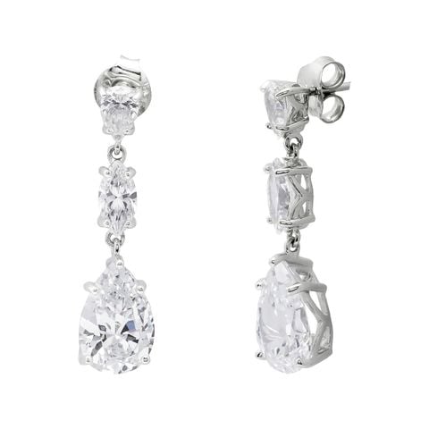 Bông Tai Bạc SV925 đính Gioialite Calista 05WCZOR5276.1