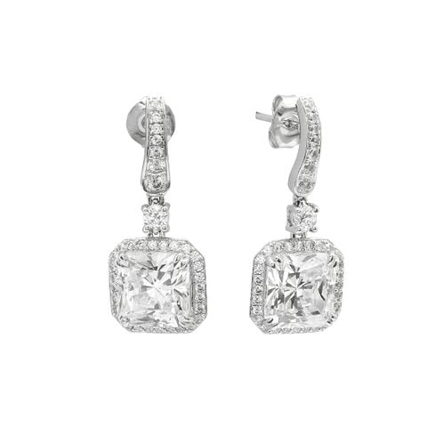 Bông Tai Bạc SV925 đính Gioialite Calista 05WCZOR5366
