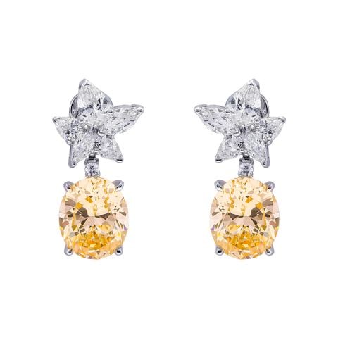 Bông Tai Bạc SV925 đính Gioialite Calista 05WCZOR5419