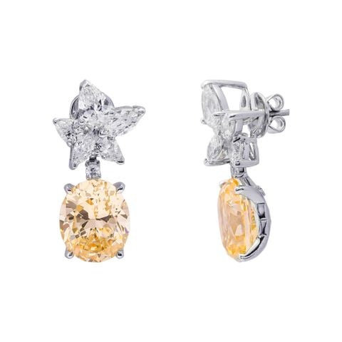 Bông Tai Bạc SV925 đính Gioialite Calista 05WCZOR5419