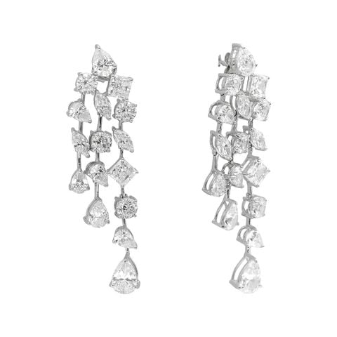 Bông Tai Bạc SV925 đính Gioialite Calista 05WCZOR5599