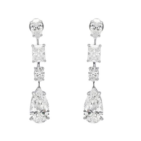 Bông Tai Bạc SV925 đính Gioialite Calista 05WCZOR5725