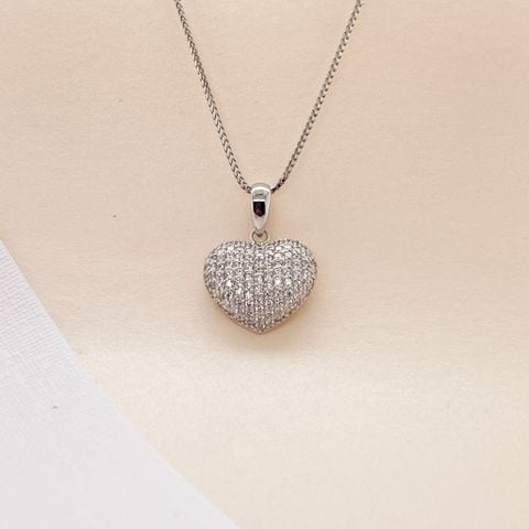Mặt dây Vàng K14WG đính CZ Calista 14W00CZM01852