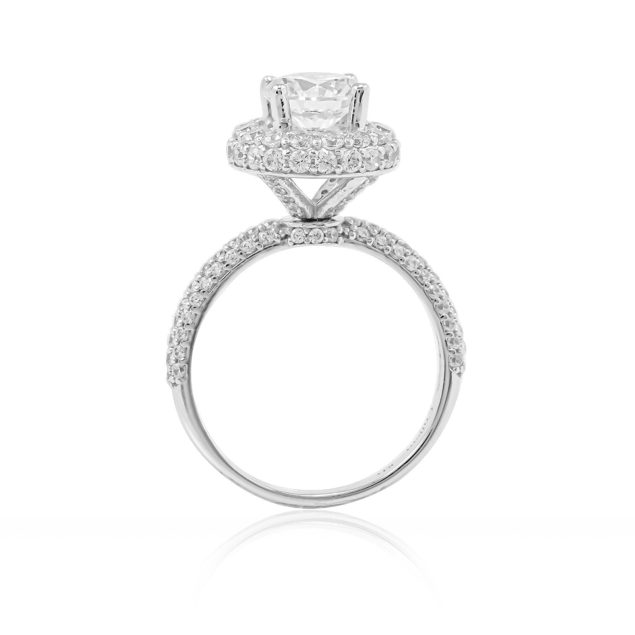  Nhẫn Vàng K14WG đính CZ Calista 14WCZCZN02378 