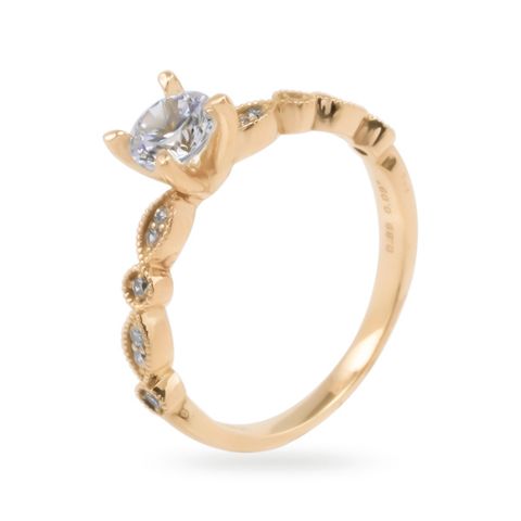 Nhẫn Vàng K18YG đính CZ Calista 18YCZDDN02388