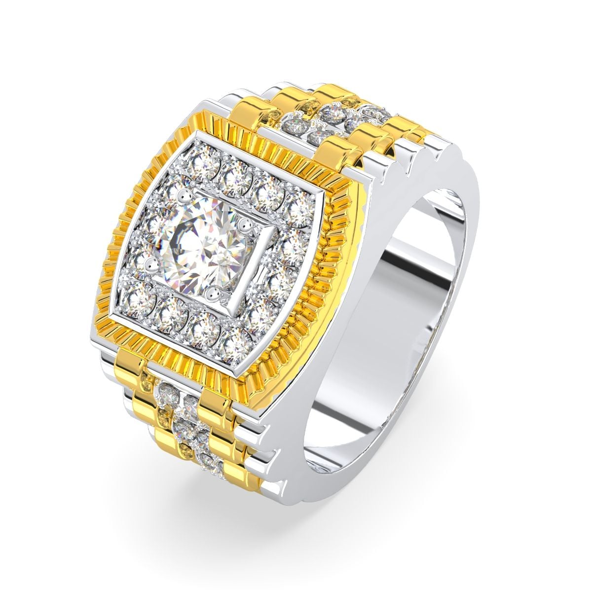 Nhẫn Vàng K18WG/YG đính CZ Calista IHRG01843 