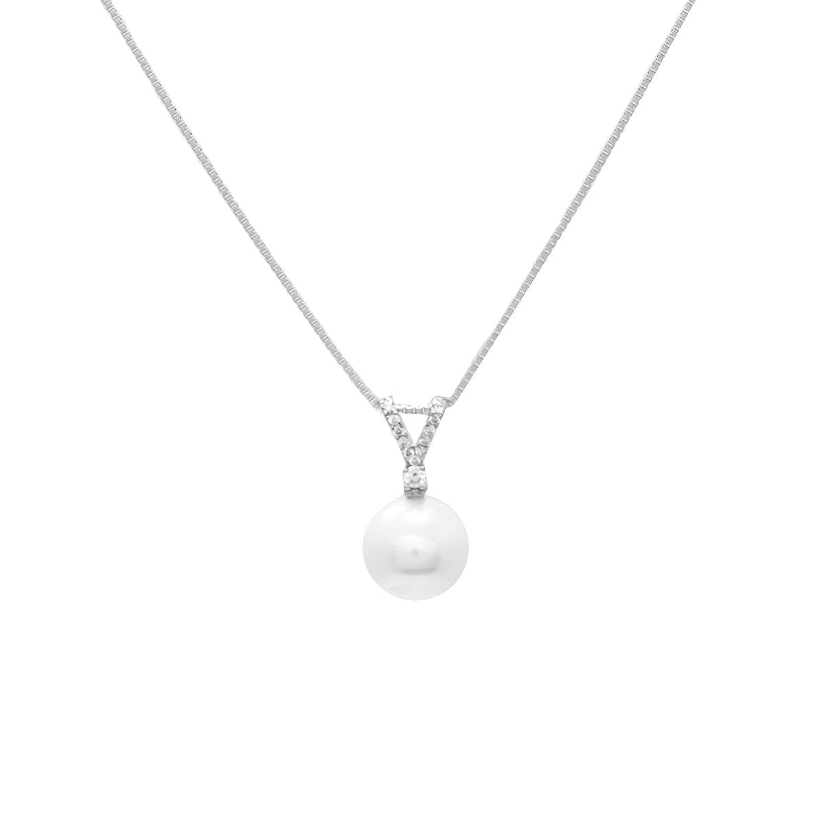  Mặt Dây Vàng K10WG đính Ngọc trai Freshwater Calista ABPD04978 