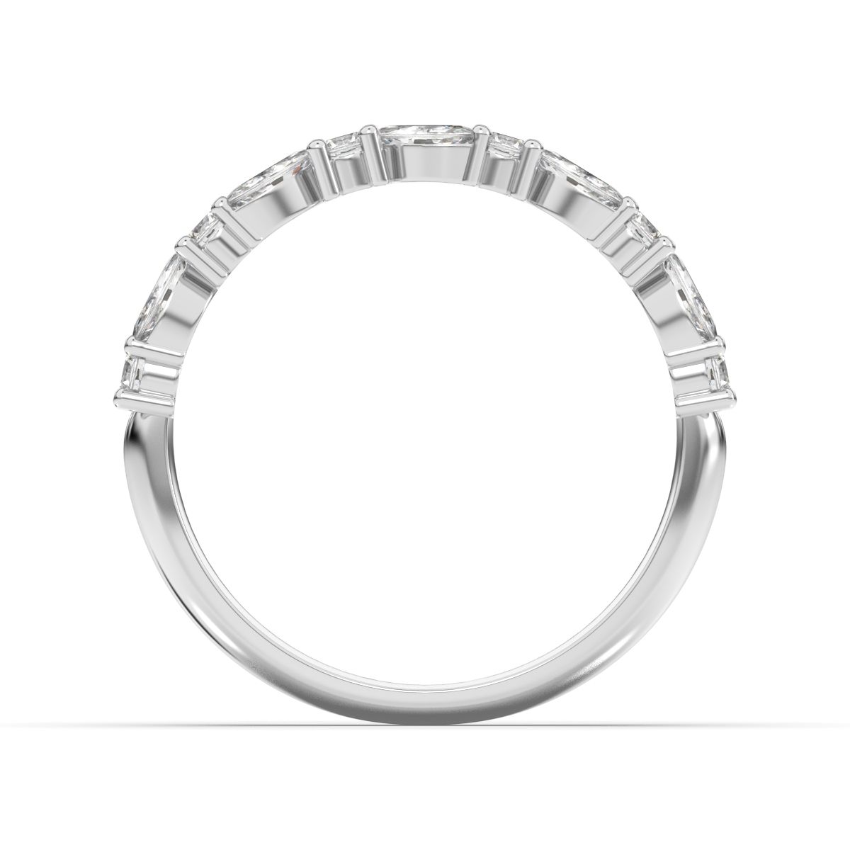  Nhẫn cưới Vàng K10WG đính CZ Calista IBRGnu02564 