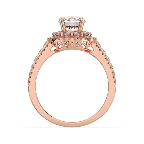 Nhẫn Vàng K14PG đính Cubic Zirconia Calista 14RCZCZN00486