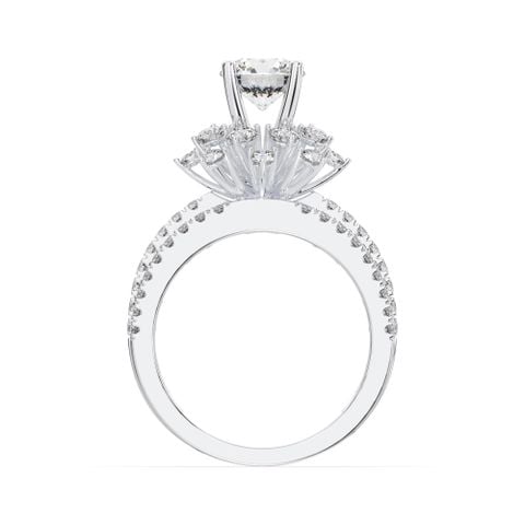 Nhẫn Vàng K14WG đính Cubic Zirconia Calista 14WCZCZ16N02328