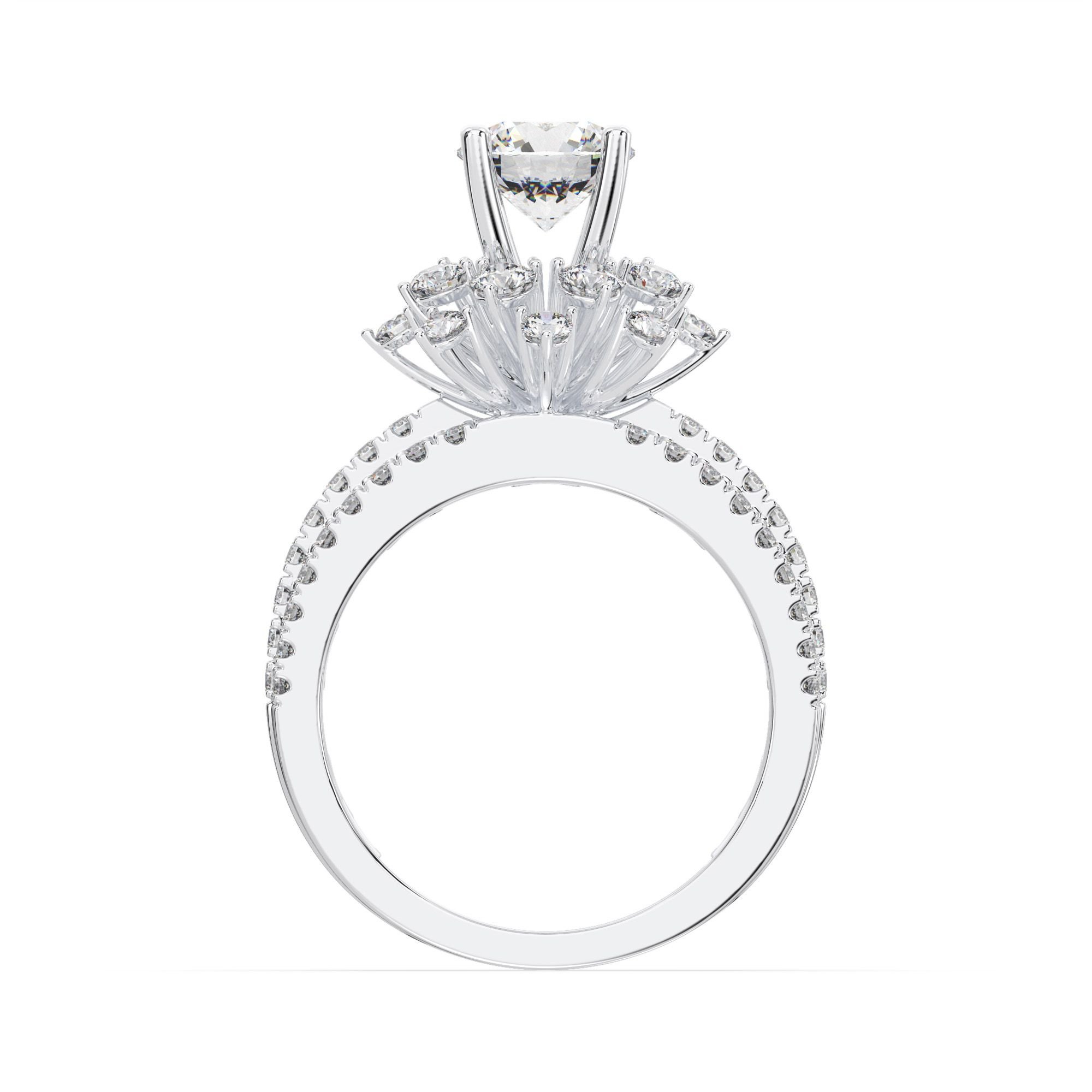  Nhẫn Vàng K14WG đính Cubic Zirconia Calista 14WCZCZ16N02328 