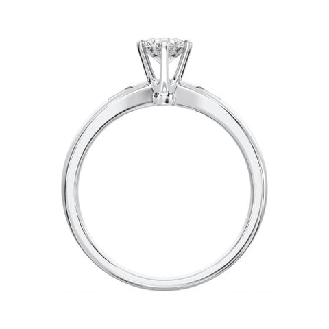 Nhẫn bach kim PT900 đính kim cương CZ 90WDDDDN00316