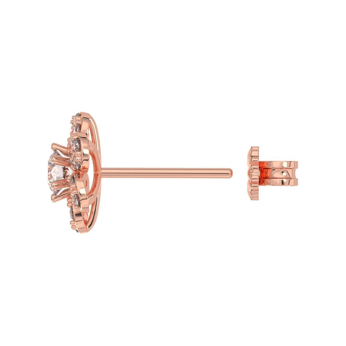  Bông tai Vàng K14PG đính CZ Calista 14RCZCZB50408 