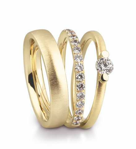 Nhẫn cưới Vàng 10K/14K/18K/Bạch kim PT900 Calista Eternals 06610_06611_06612