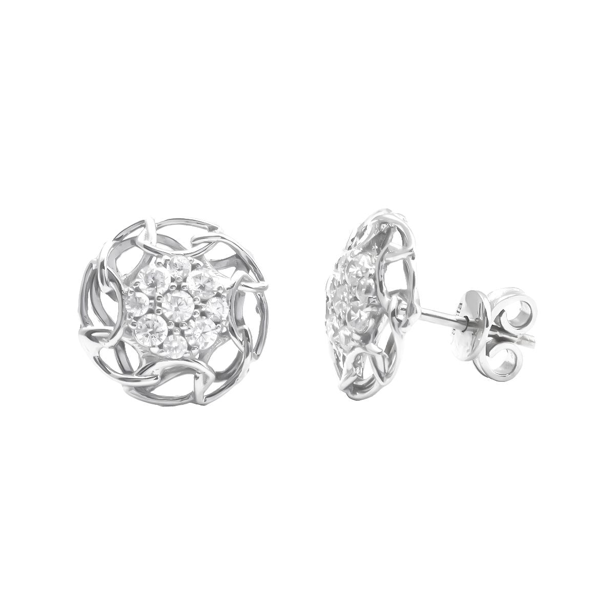  Bông Tai Vàng K10WG đính CZ Calista ABPE04766 