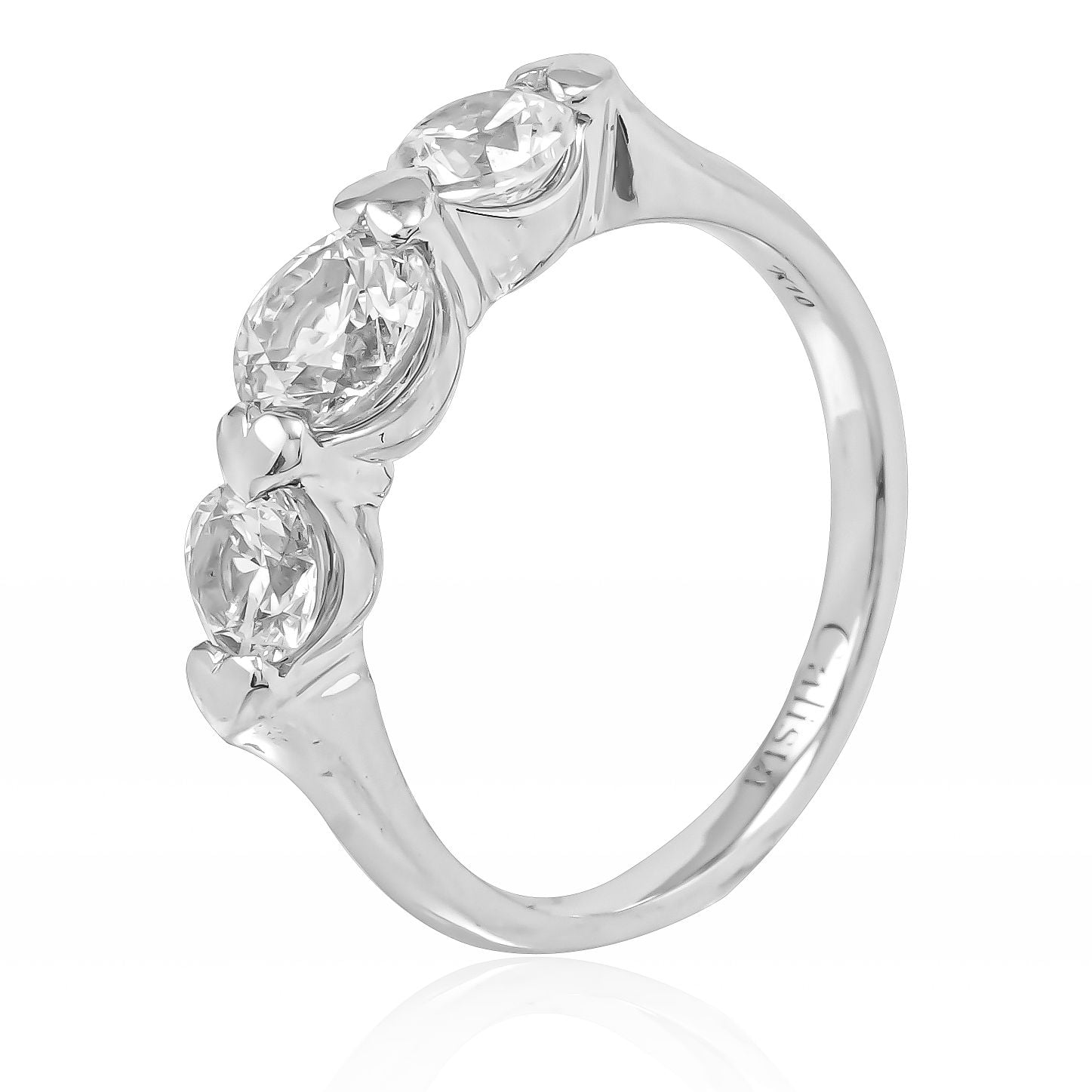  Nhẫn Vàng K10WG đính CZ Calista ABRG05236 