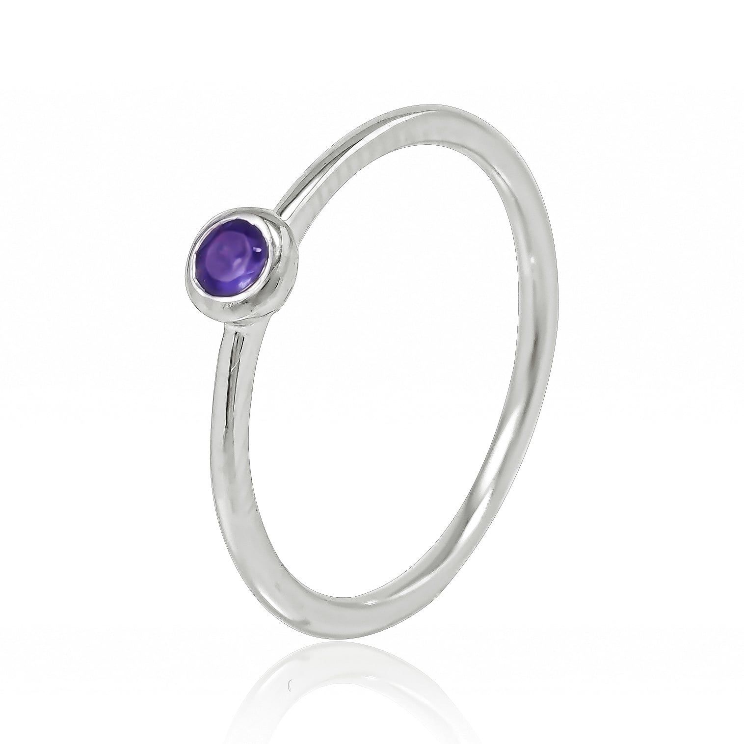  Nhẫn Vàng K10WG đính Iolite Calista ABRG60009 