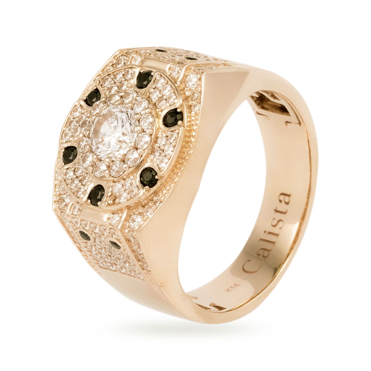  Nhẫn Vàng K14YG đính CZ Calista ADRG04735 