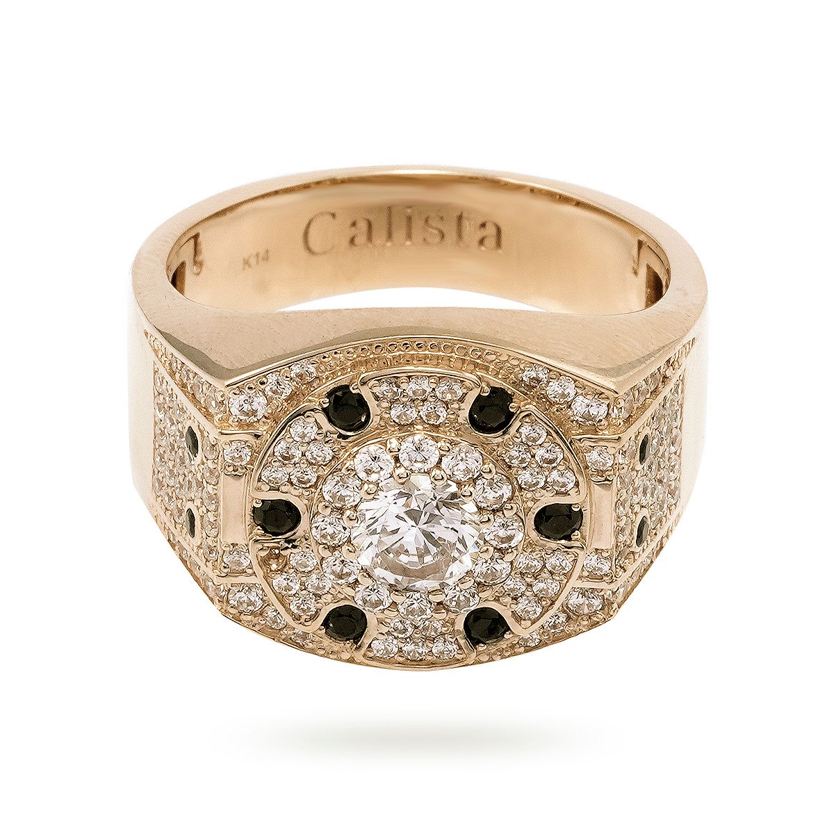  Nhẫn Vàng K14YG đính CZ Calista ADRG04735 