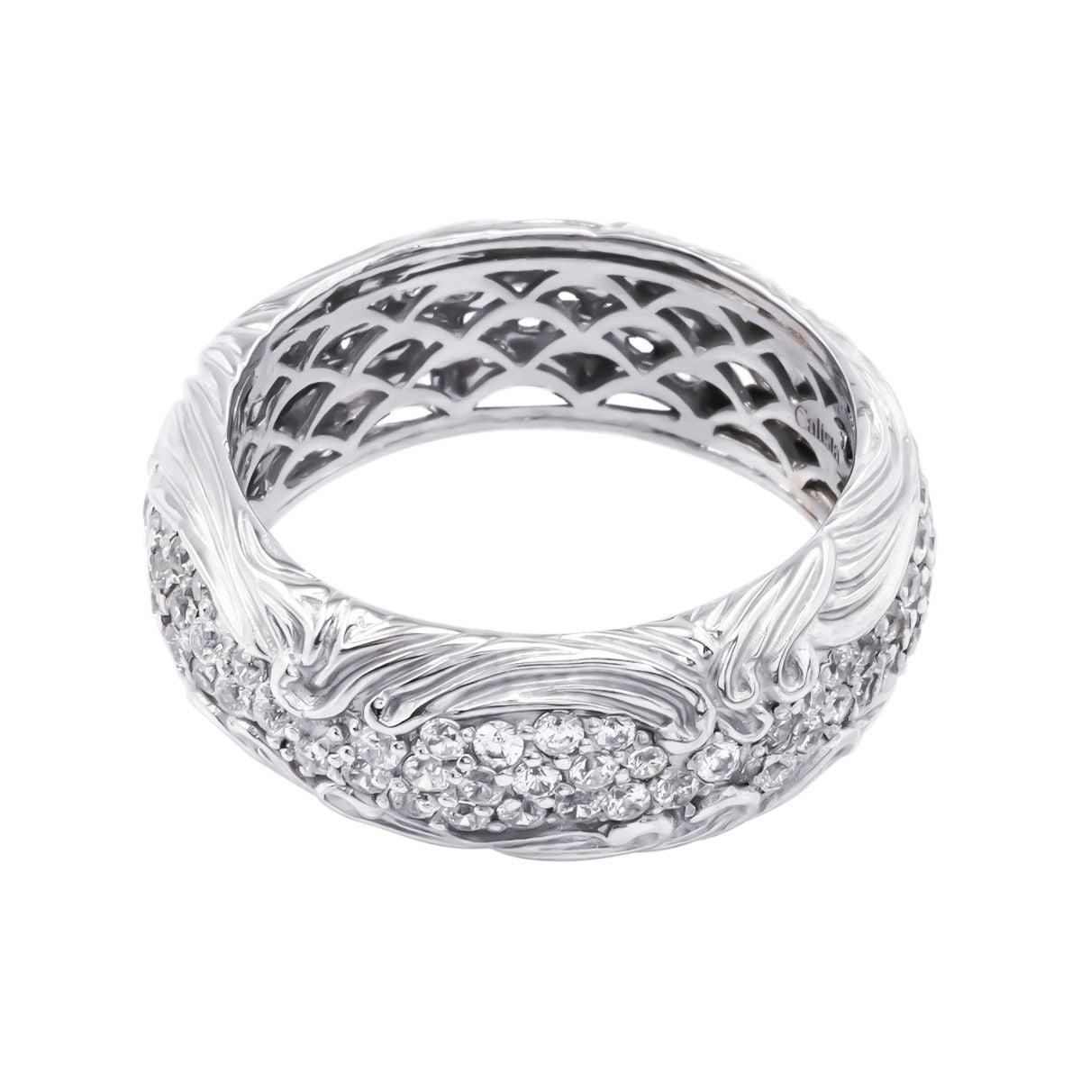  Nhẫn Vàng K14WG đính CZ Calista AERG04717 