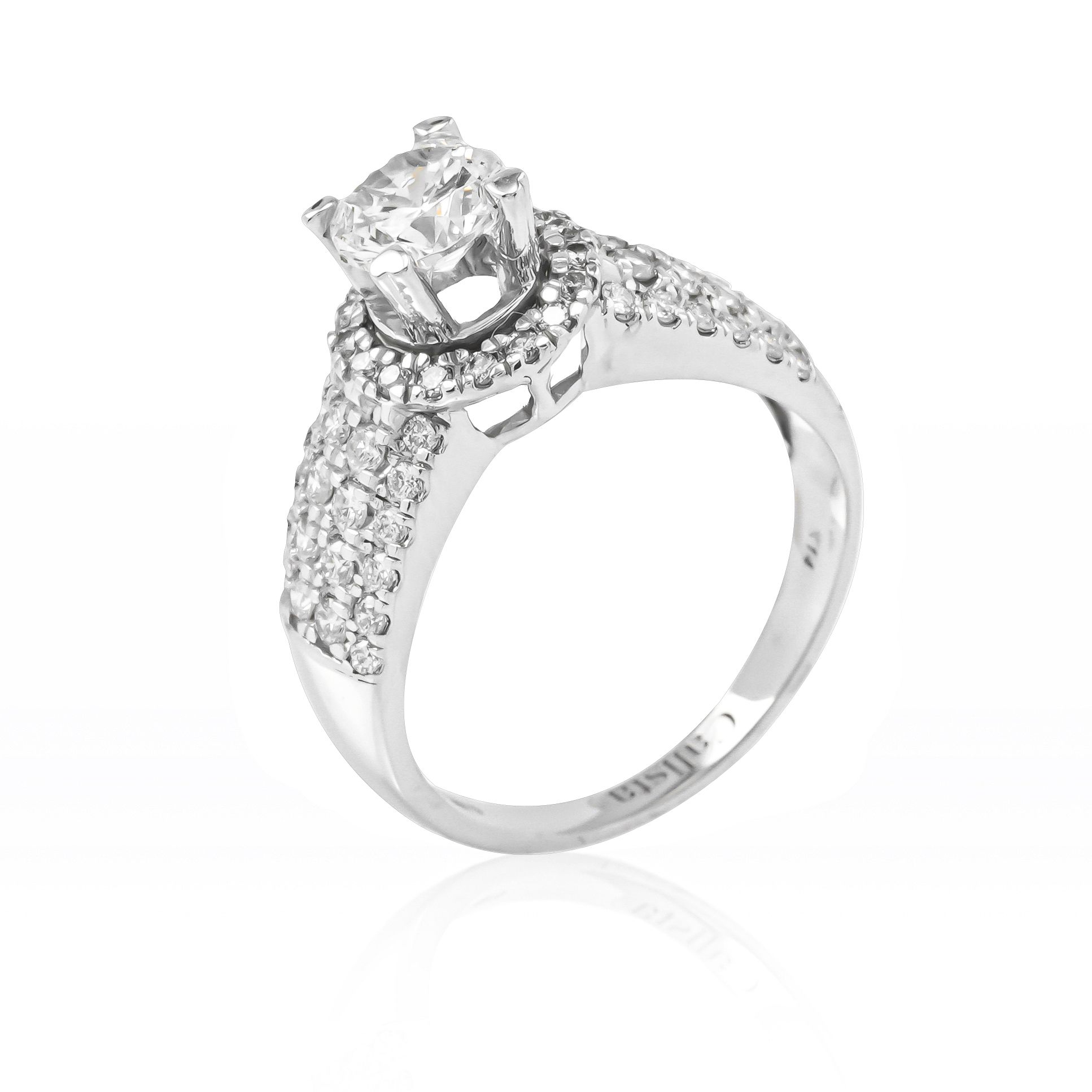  Nhẫn Vàng K14WG đính CZ Calista AERG05164 