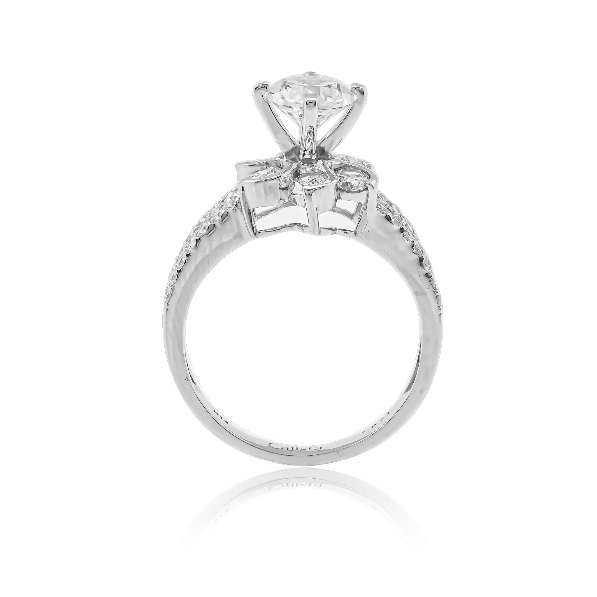  Nhẫn Vàng K14WG đính CZ Calista AERG05167 