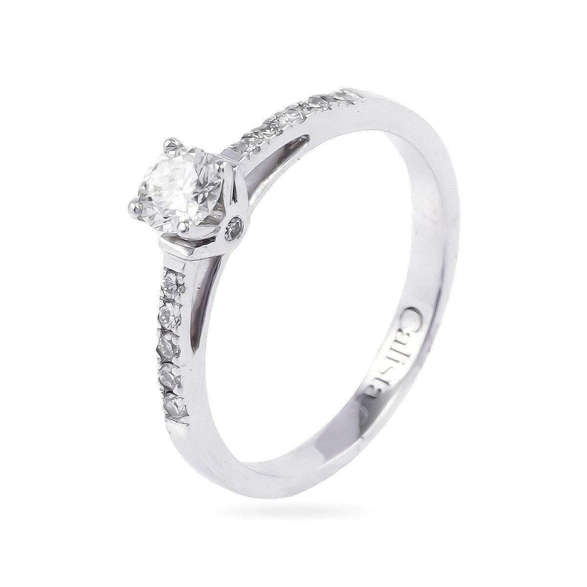  Nhẫn Vàng K14WG đính Kim cương Calista AERG05215 