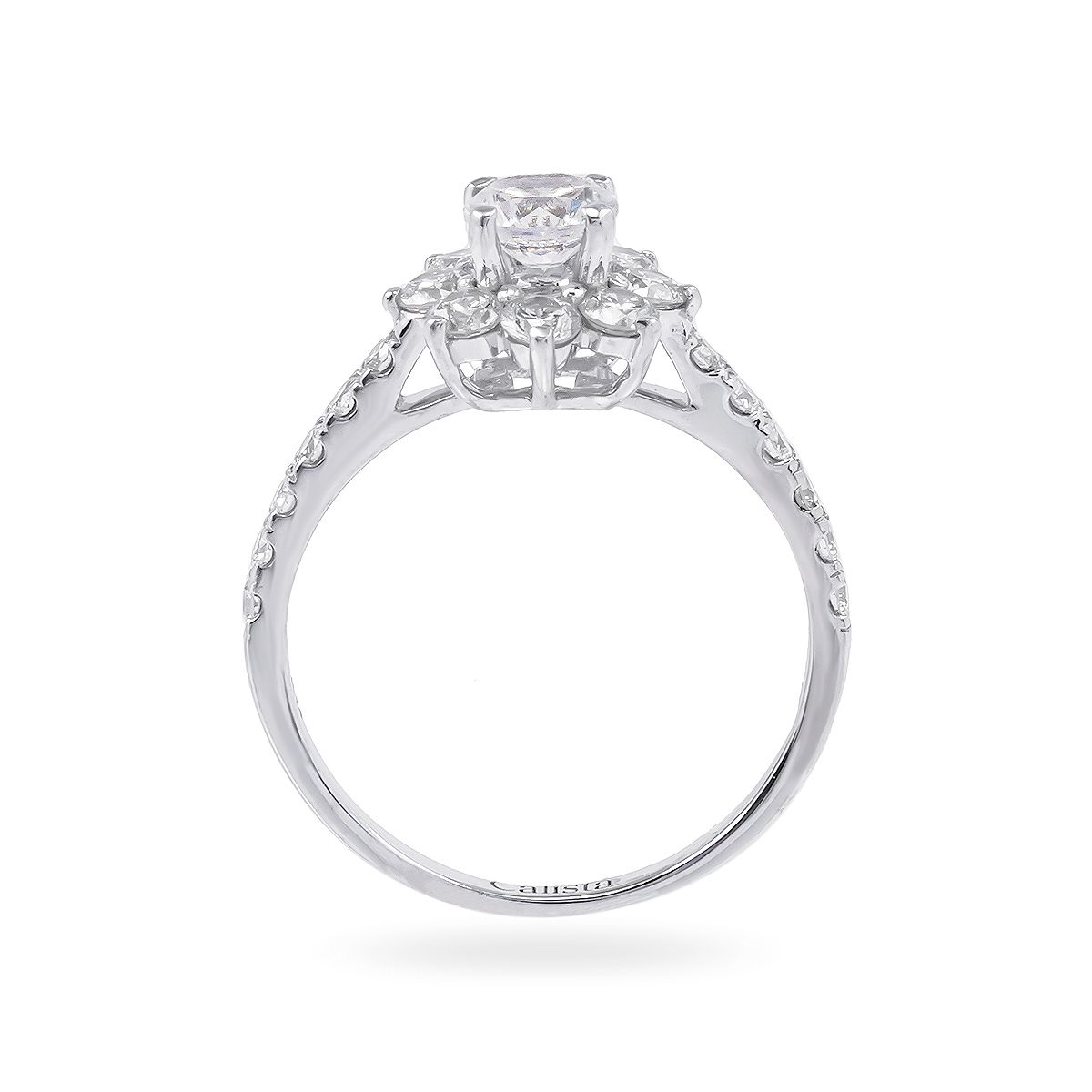  Nhẫn Vàng K14WG đính CZ Calista AERG05249 