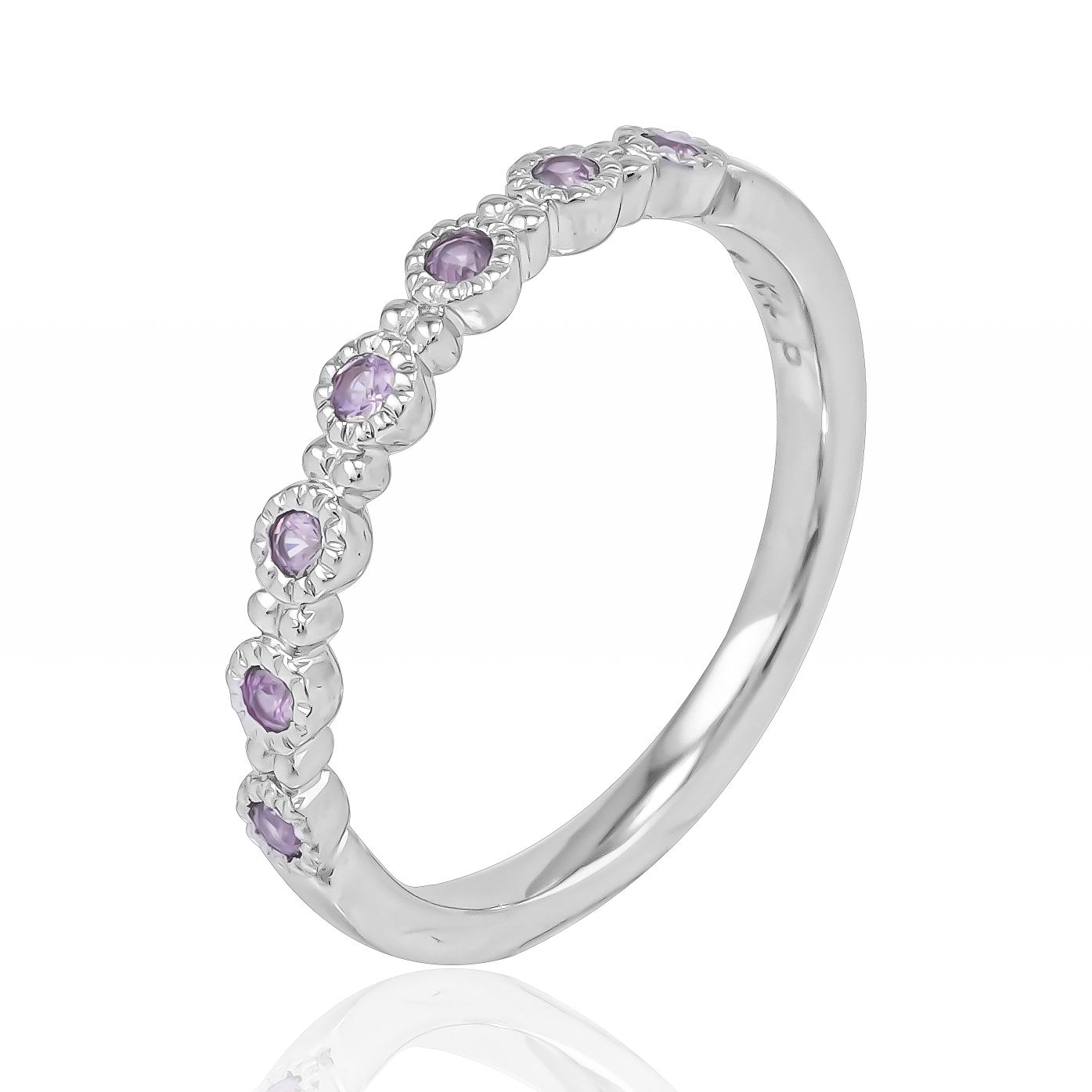  Nhẫn Vàng K14WG đính Tourmaline Calista AERG70059 