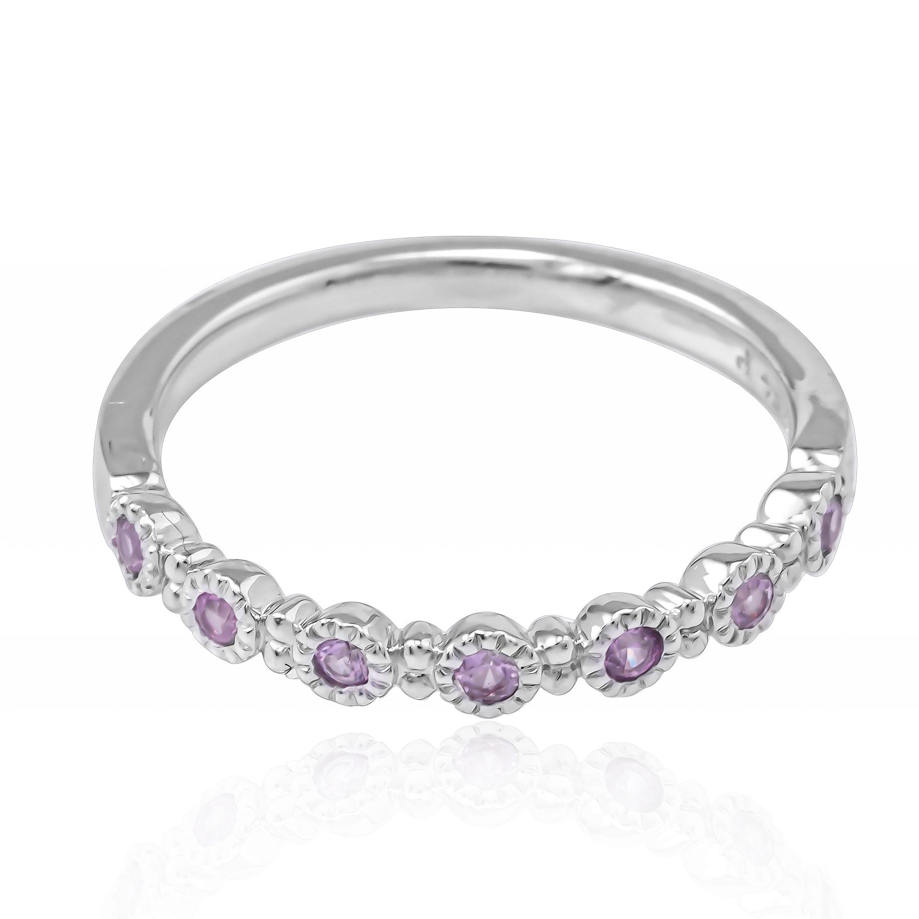  Nhẫn Vàng K14WG đính Tourmaline Calista AERG70059 