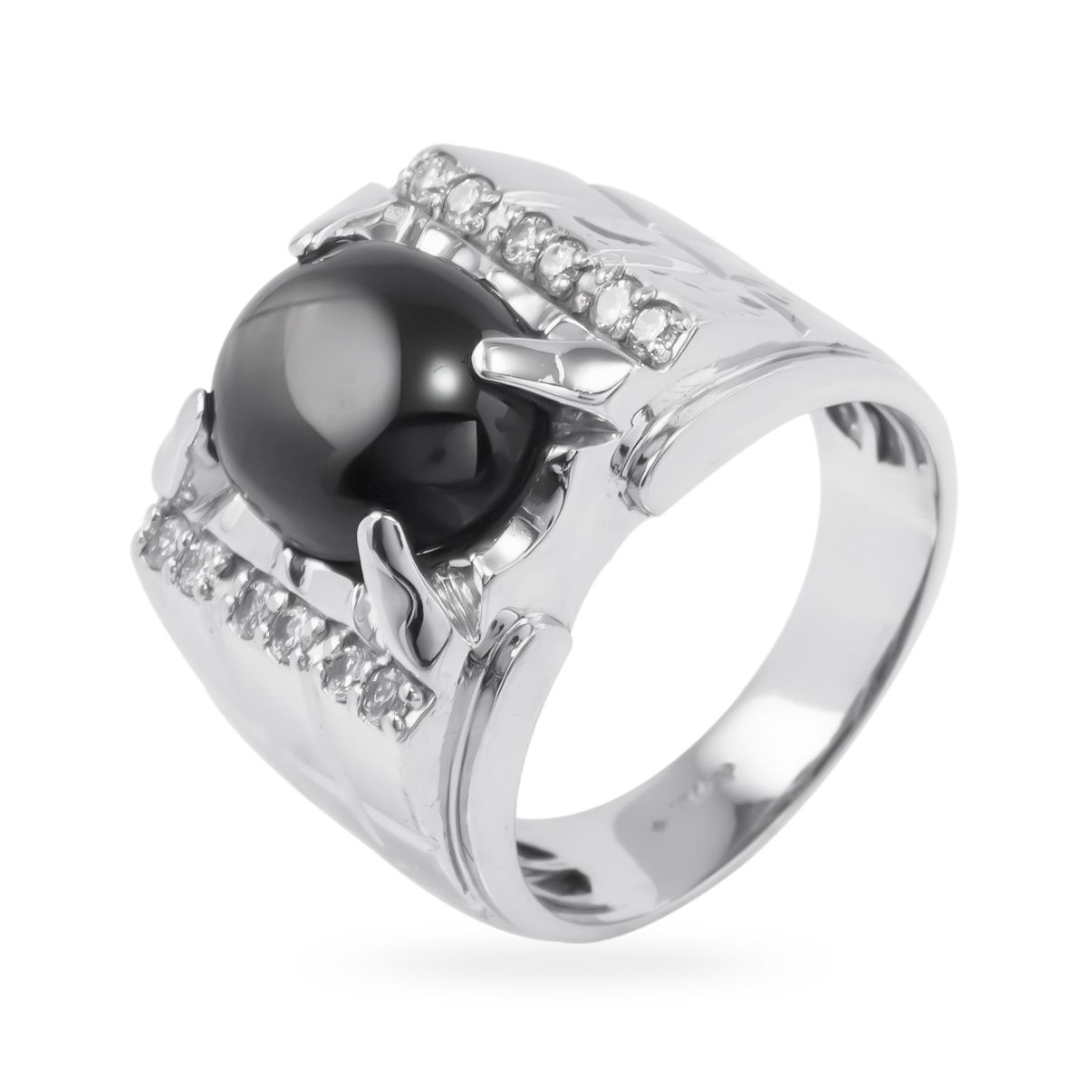  Nhẫn Vàng K14WG đính Sapphire Calista AERG70081 