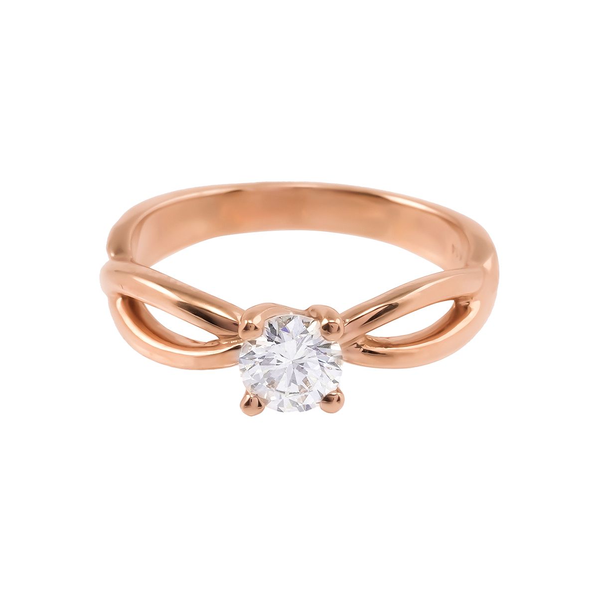  Nhẫn Vàng K14PG đính Kim cương Calista AFRG00435 