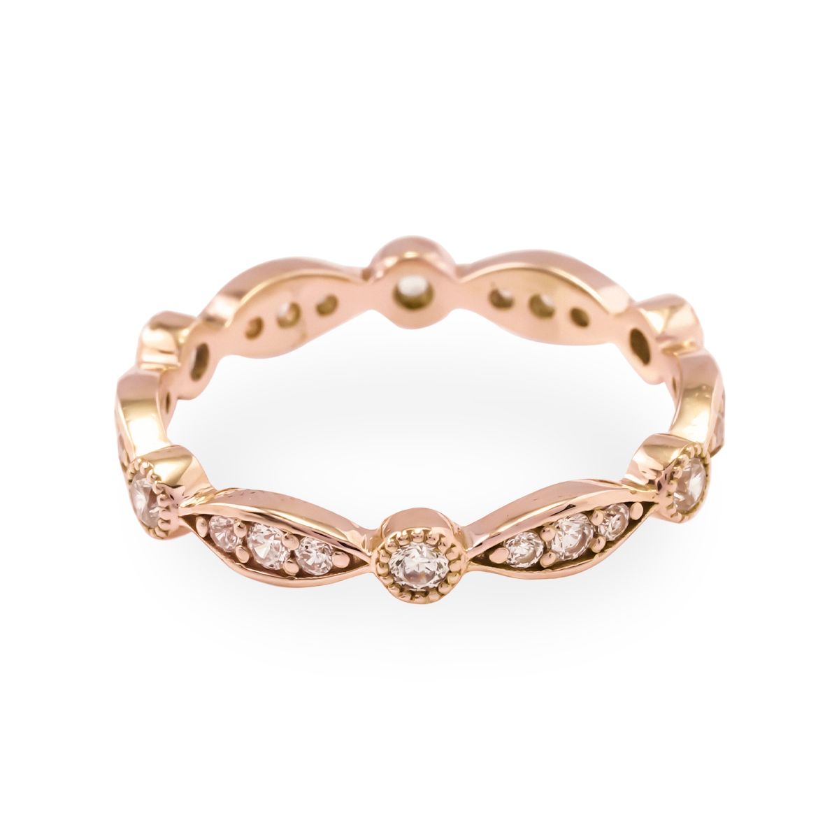  Nhẫn Vàng K14PG đính CZ Calista AFRG00439 