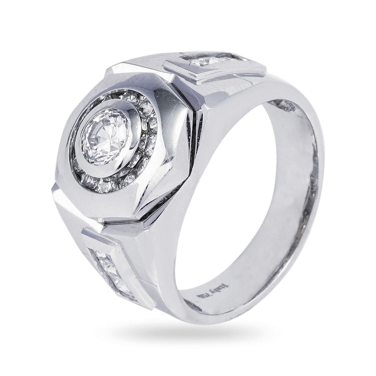  Nhẫn Vàng K18WG đính CZ Calista AHRG80060 