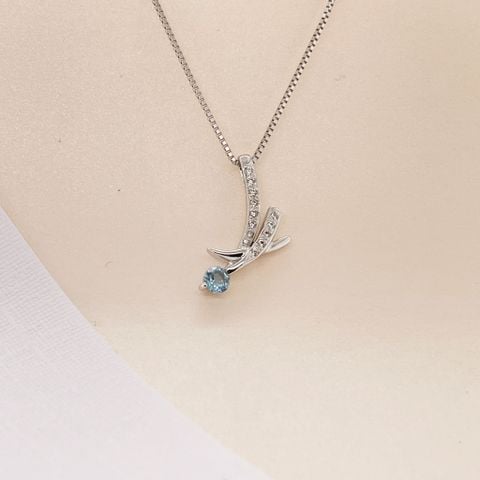 Mặt Dây Vàng K14WG đính CZ Calista EPD70230