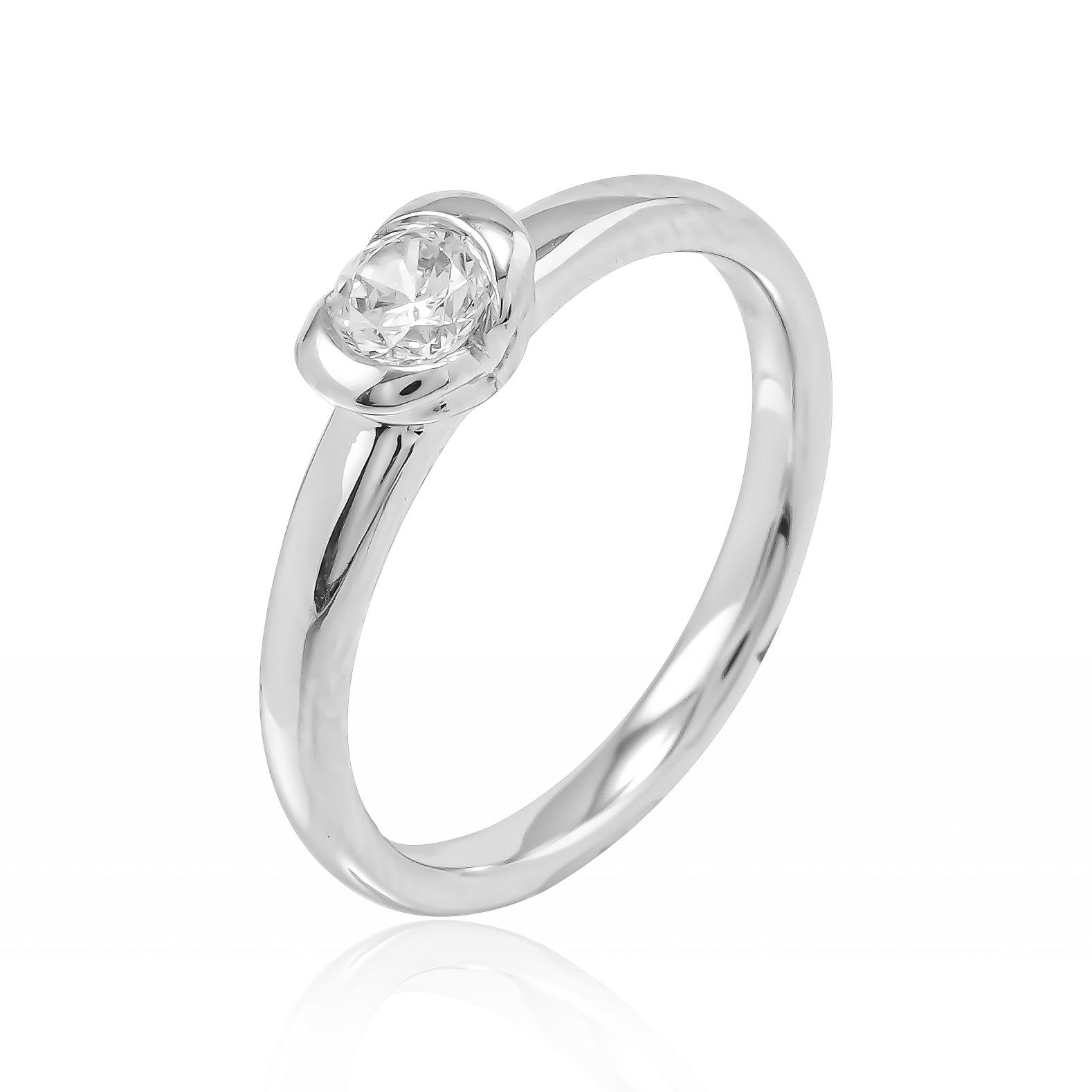  Nhẫn Vàng K14WG đính CZ Calista ERG80097 