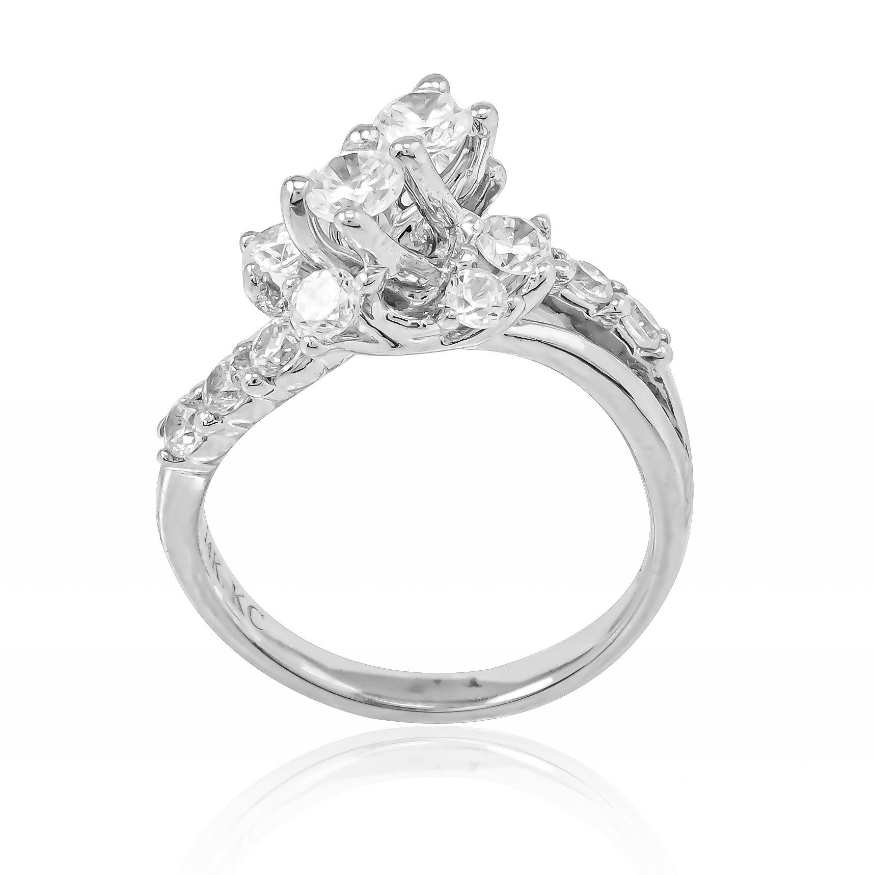 Nhẫn Vàng K14WG đính CZ Calista ERG80126 