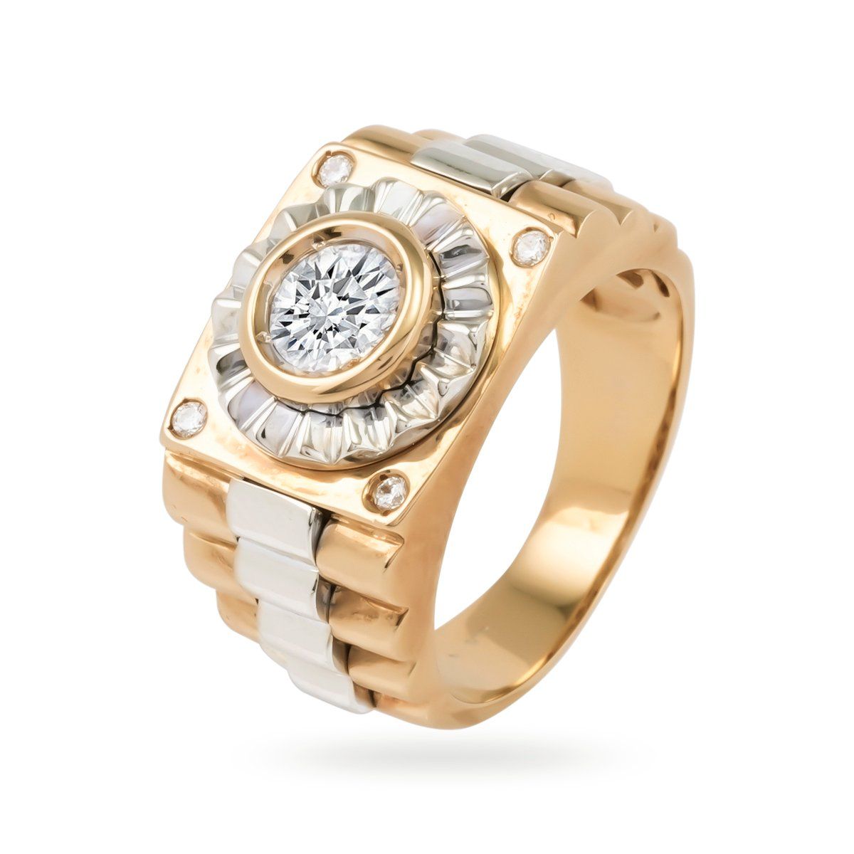  Nhẫn Vàng K18YG/WG đính CZ Calista GRG80136 
